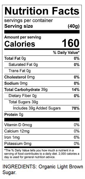 nutritional facts