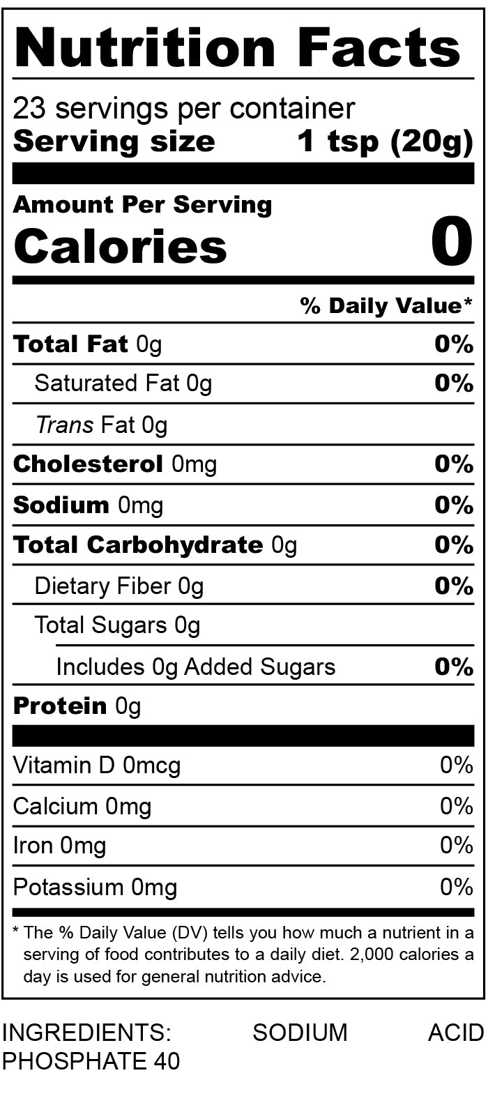 nutritional facts