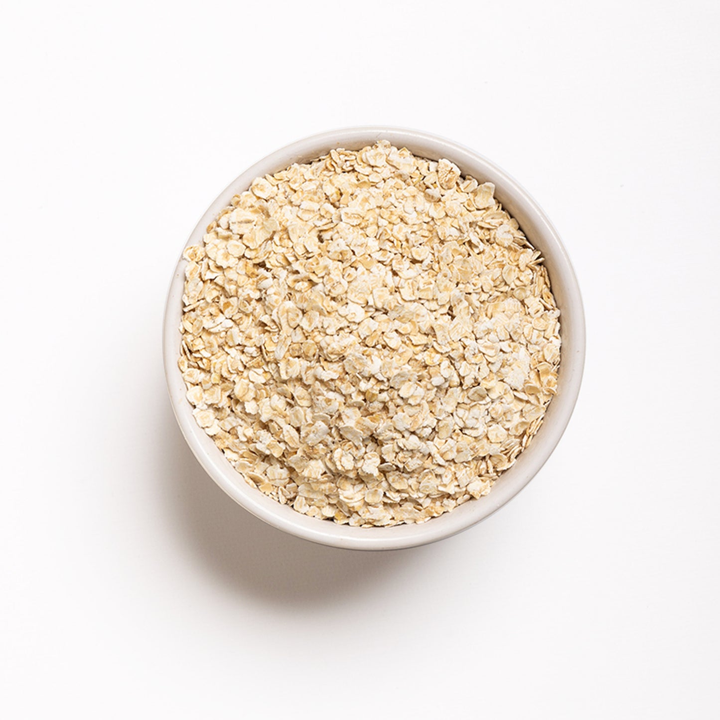Top view of bowl filled with RHBULK Organic Rolled Oats