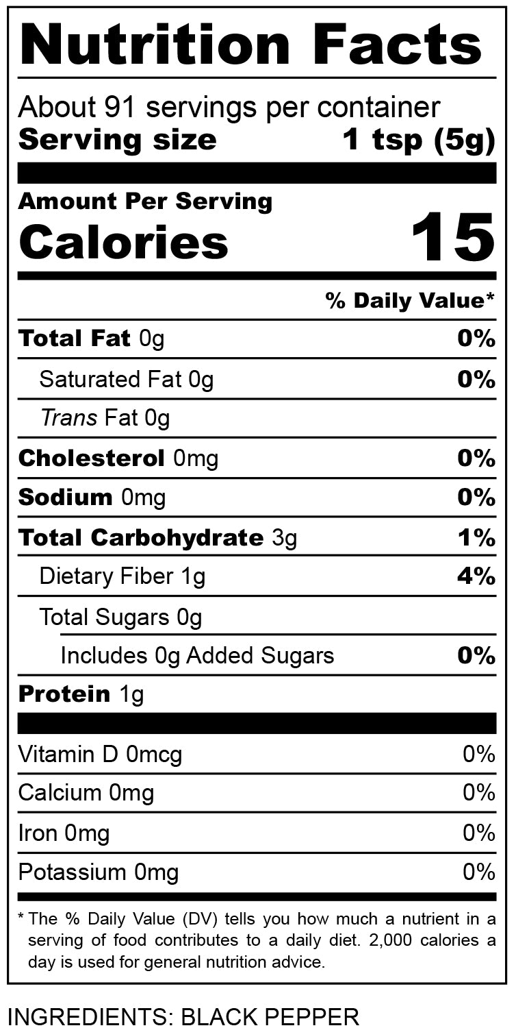 nutritional facts