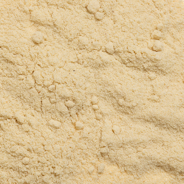 loose product photo of blanched almond meal showing texture 
