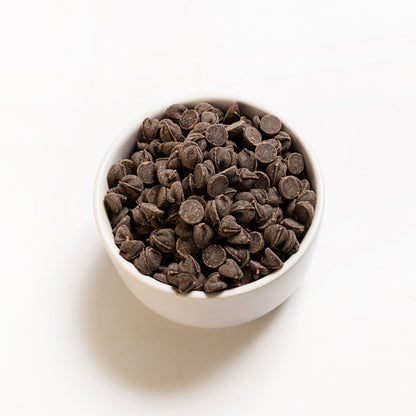 A bowl of Dairy Free Chocolate Chips from RHBULK 