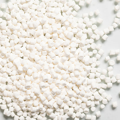 loose product photo of dehydrated mini marshmallows showing texture