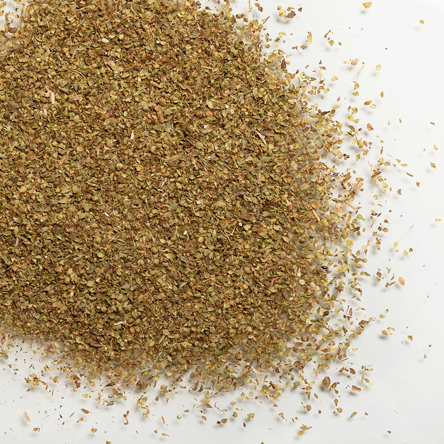 loose product photo of dried oregano showing texture 