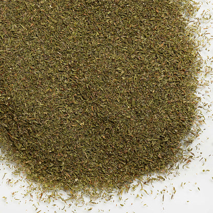 loose product of dried Thyme showing texture 