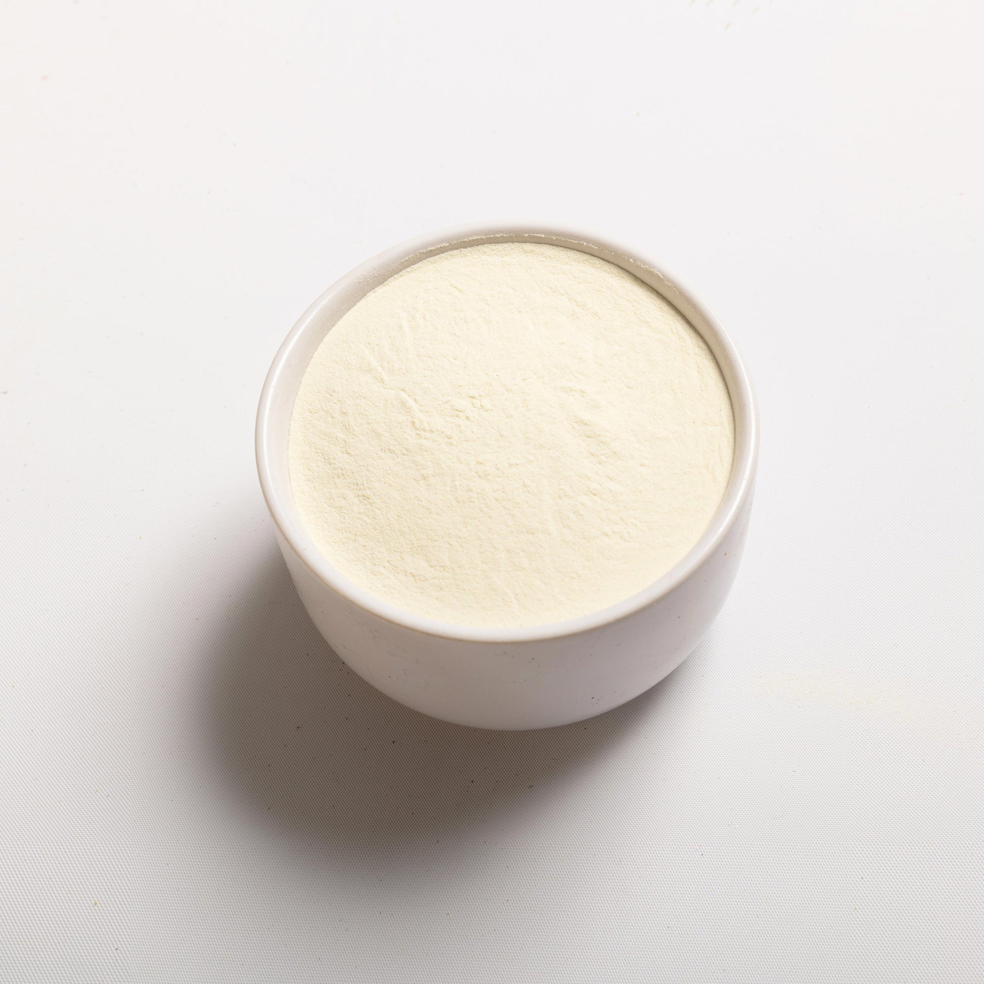 Fine Potato Flour in a white bowl 