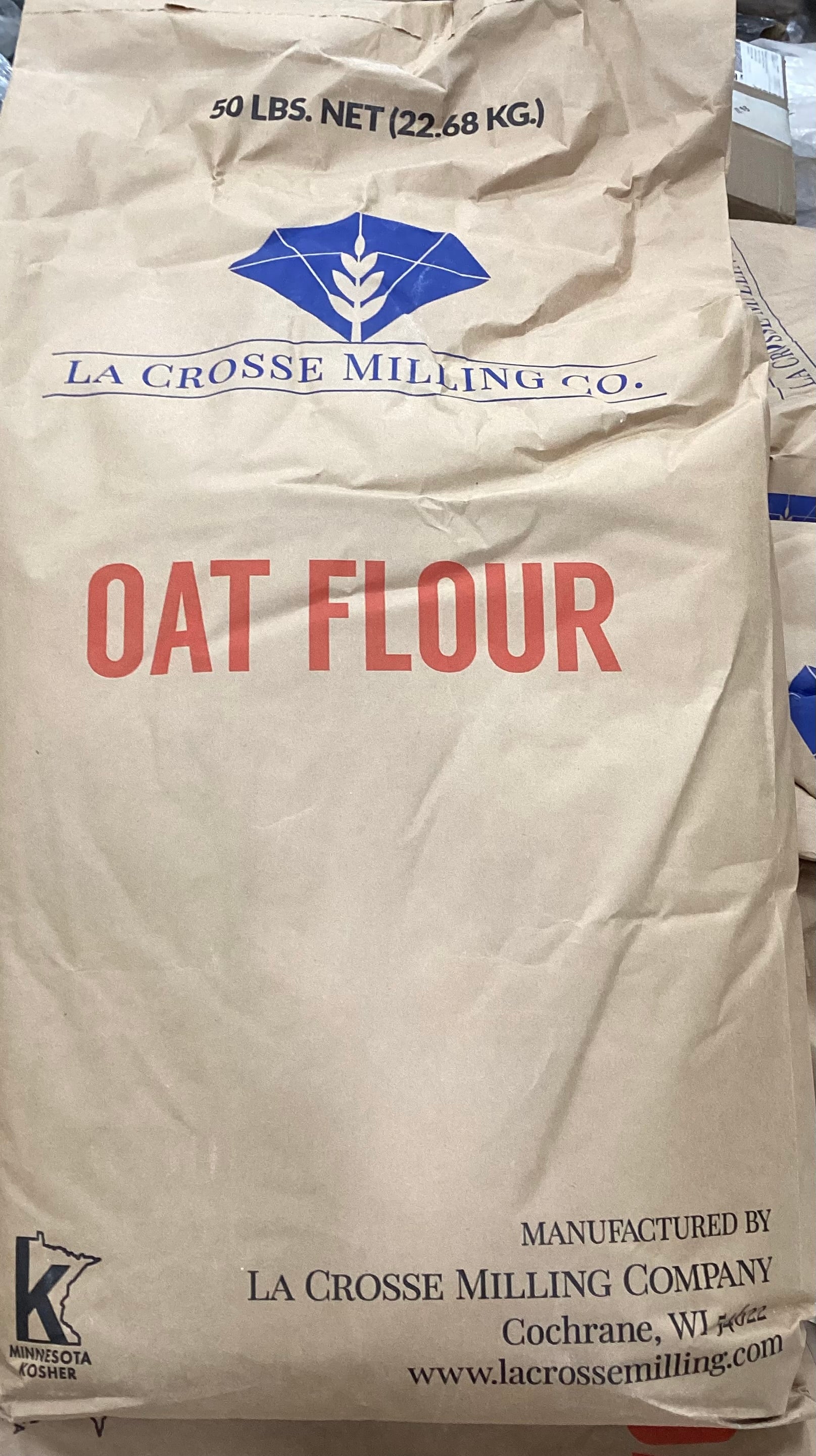 Full bag of Gluten Free Whole Oat Flour