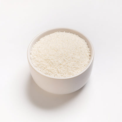 A bowl filled with Granulated Quick Cooking Pearl Tapioca 