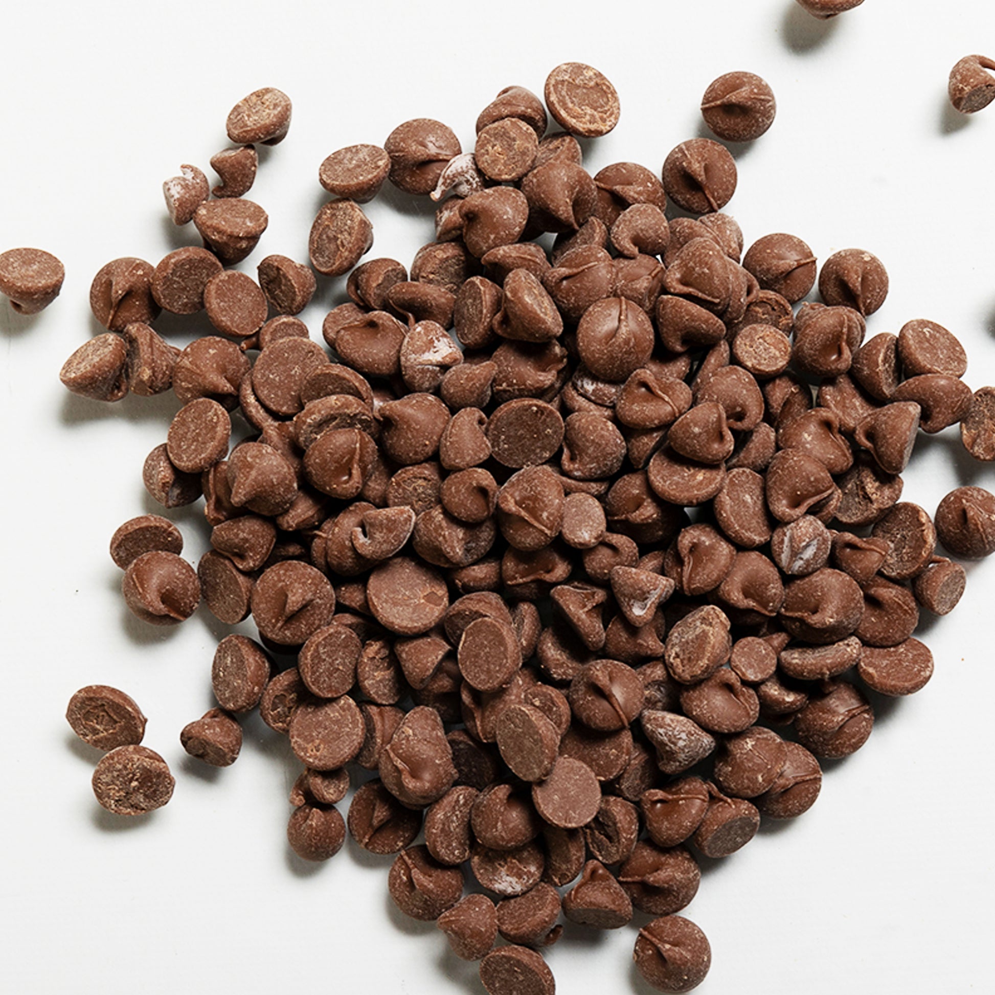 loose photo of Milk Chocolate Chips showing texture 