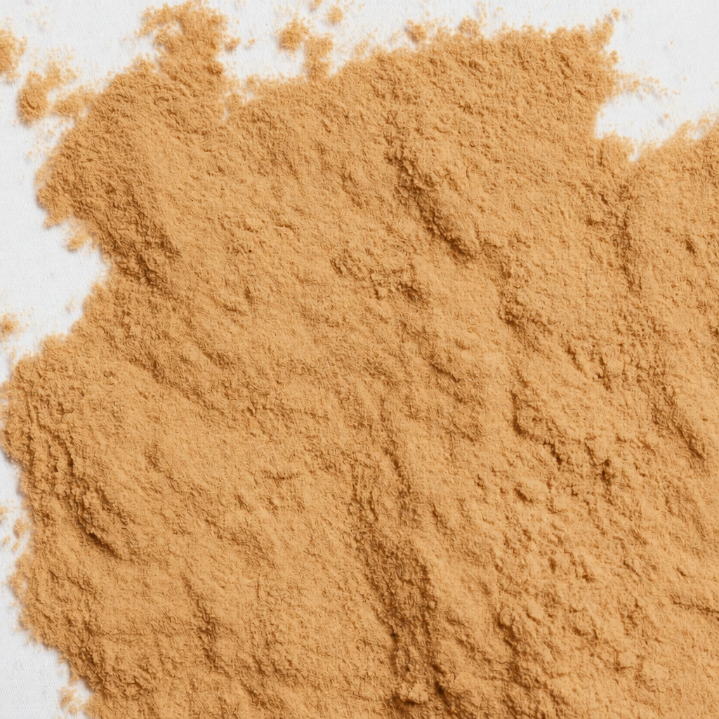Darker sweet potato powder close-up