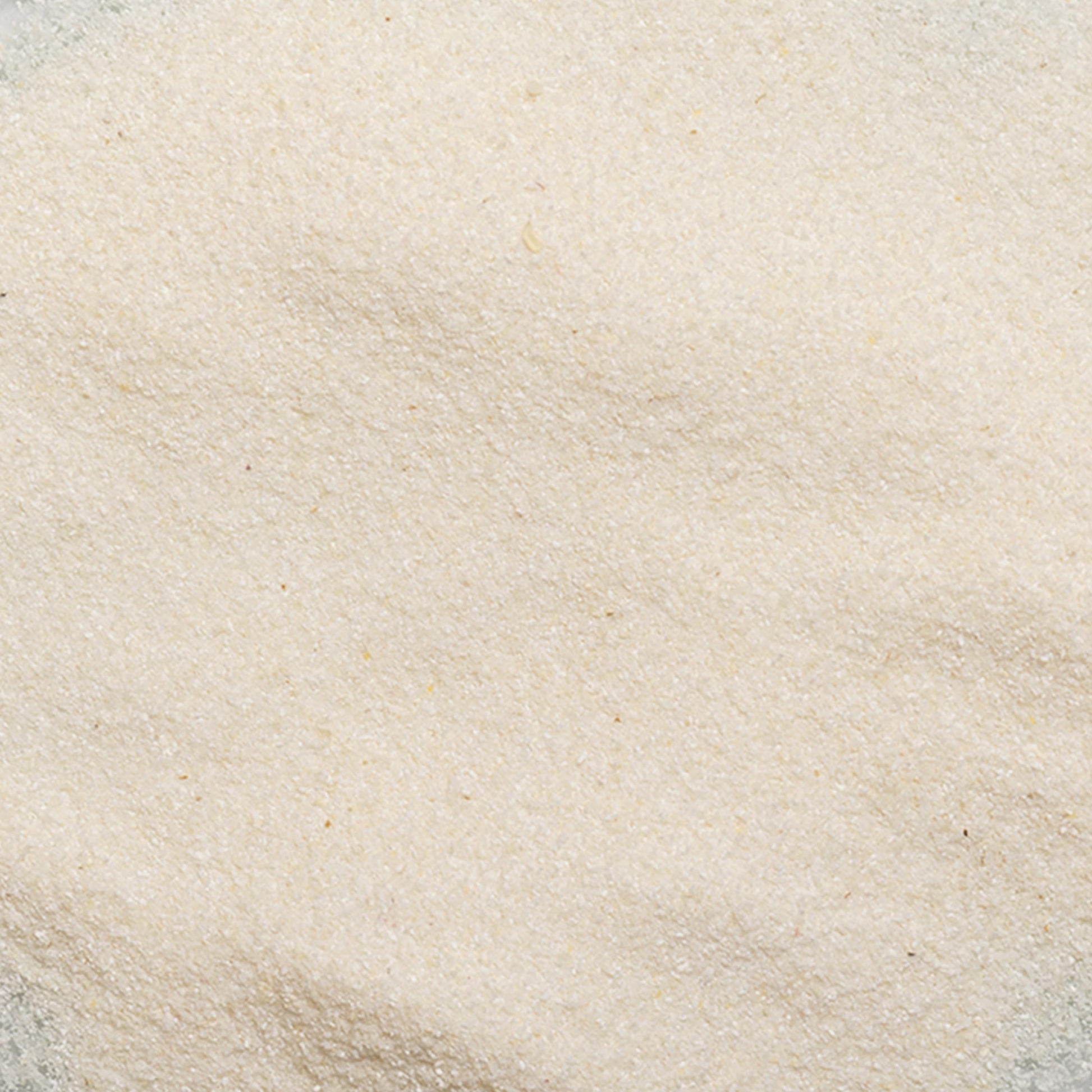 loose product photo of Polar white corn meal showing fine texture 