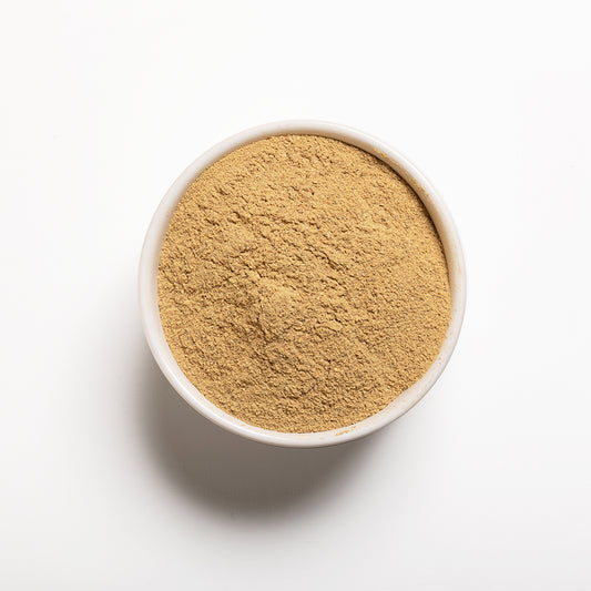 A bowl filled with Porcini Mushroom Powder 