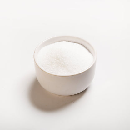 A white bowl filled with sanding sugar (#2) from RHBULK 