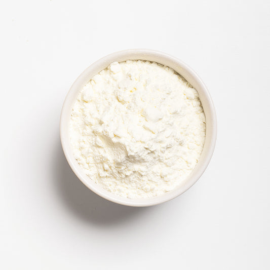 flat angle of sour cream powder 