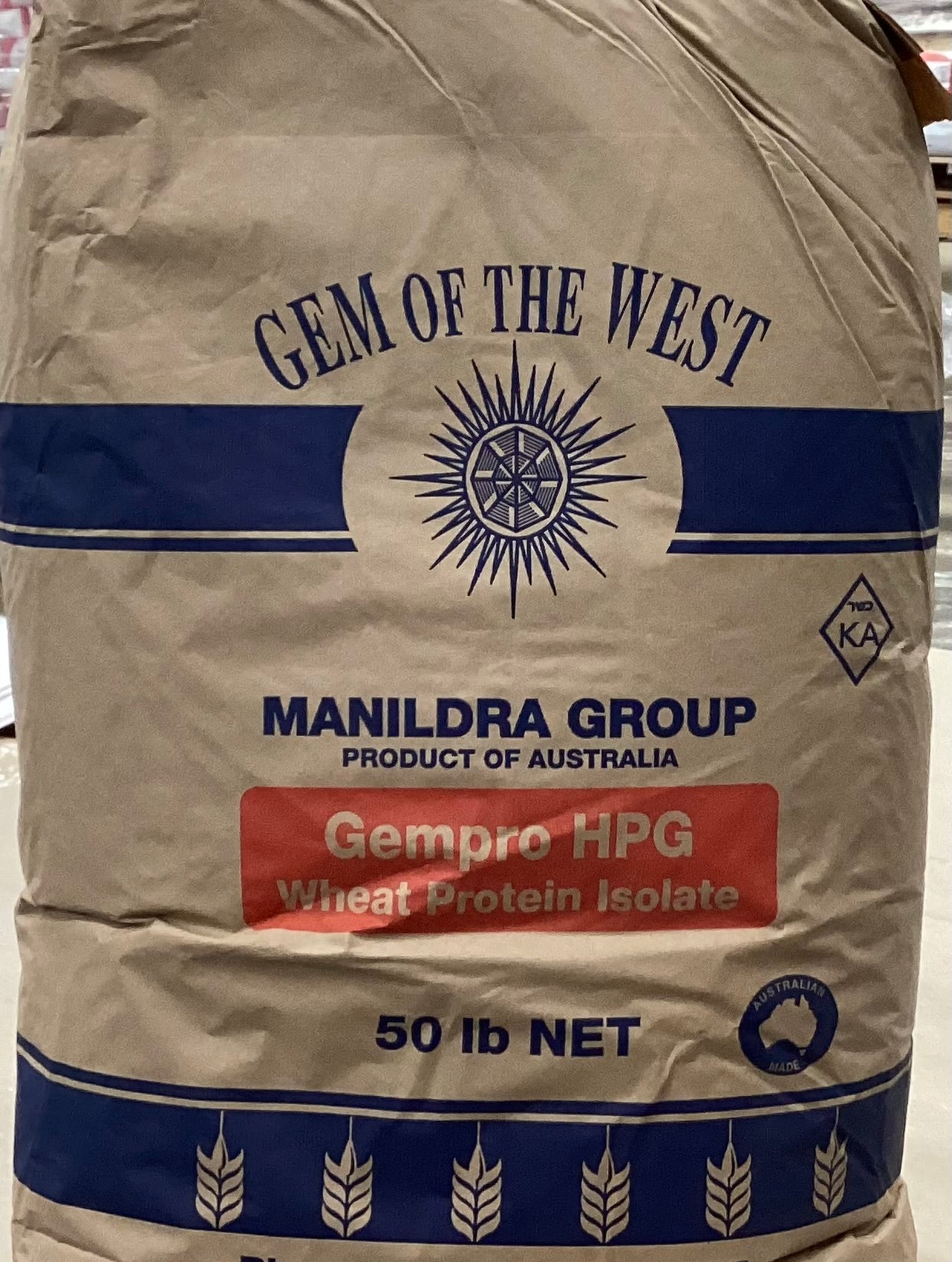 Photo of a bag of Wheat Protein Isolate (Gempro HPG) Product of Australia 