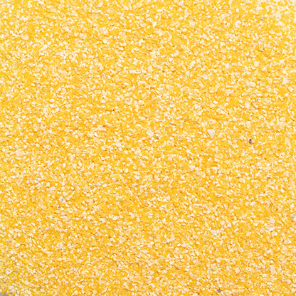 loose product photo of yellow course grits #16 showing texture of grit 