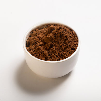 Dutch Cocoa powder in a white bowl 