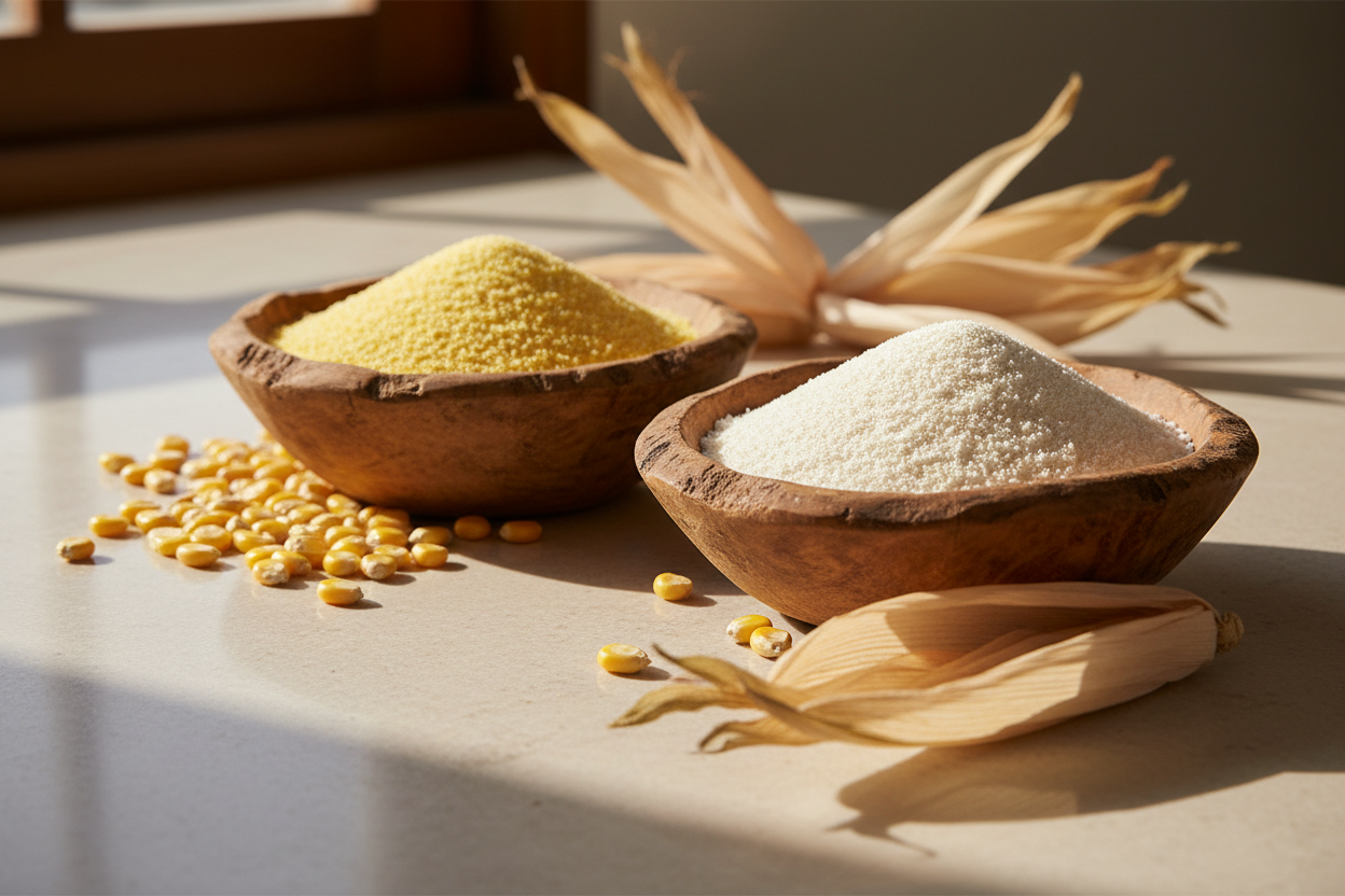 Precooked Yellow & White Cornmeal